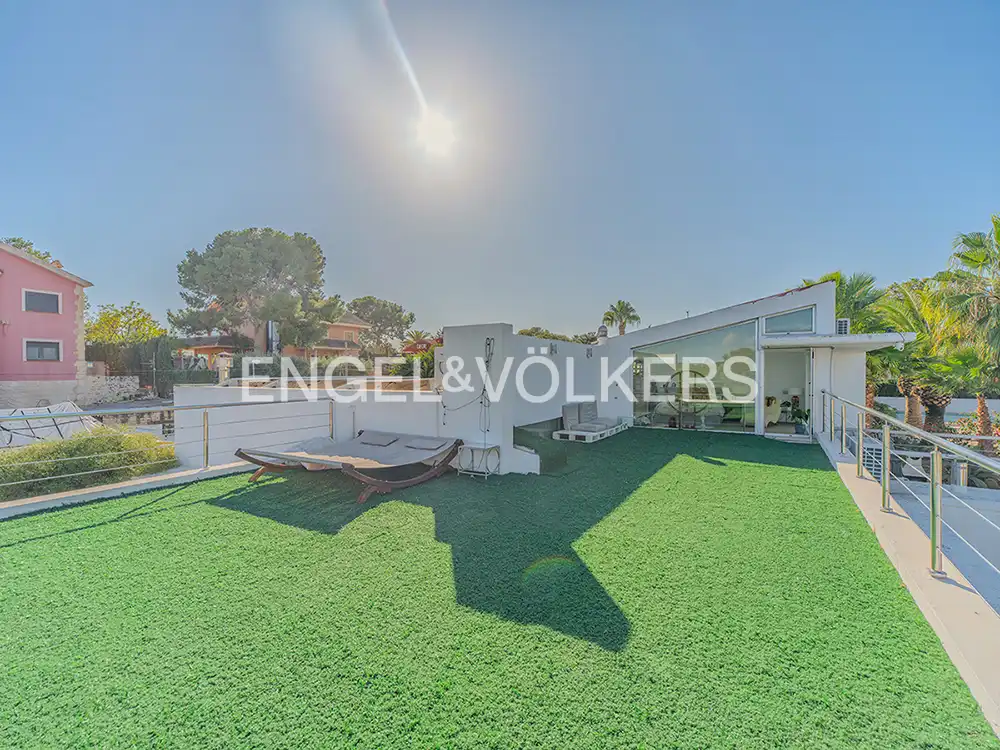 Terraza de Casa o chalet en venta en Mutxamel con Aire acondicionado, Calefacción y Jardín privado
