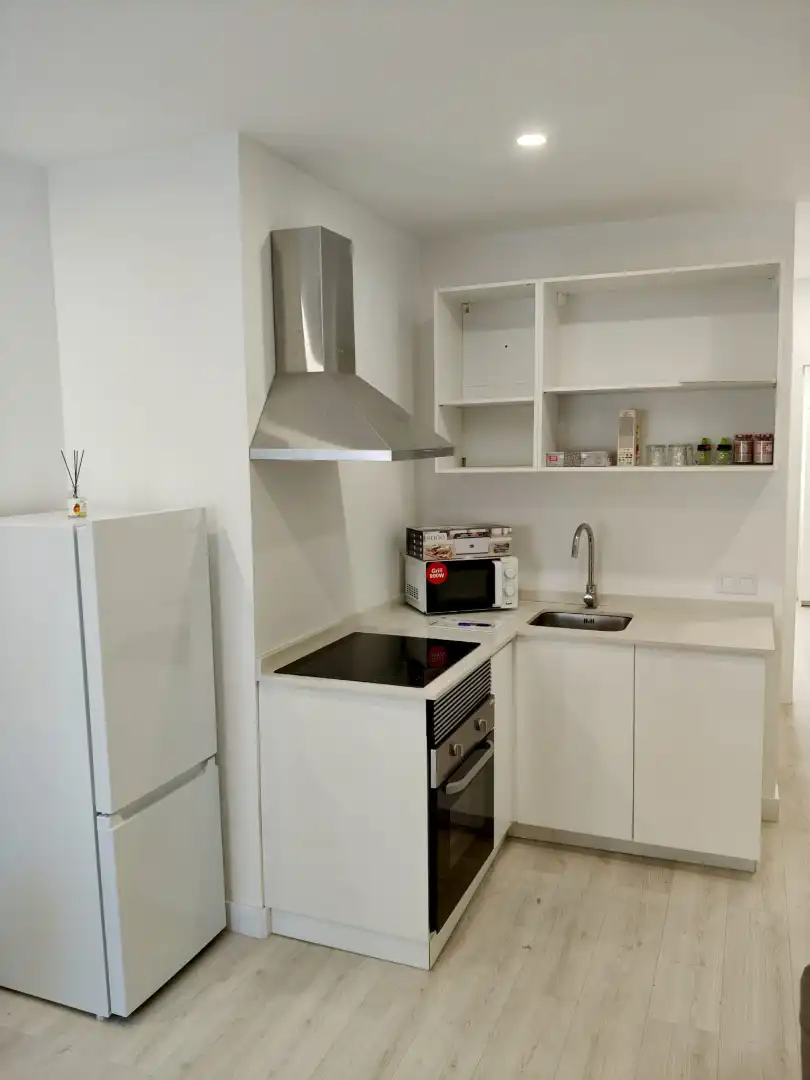 Cocina de Apartamento en venta en Puerto de la Cruz con Amueblado, Lavadora y Microondas