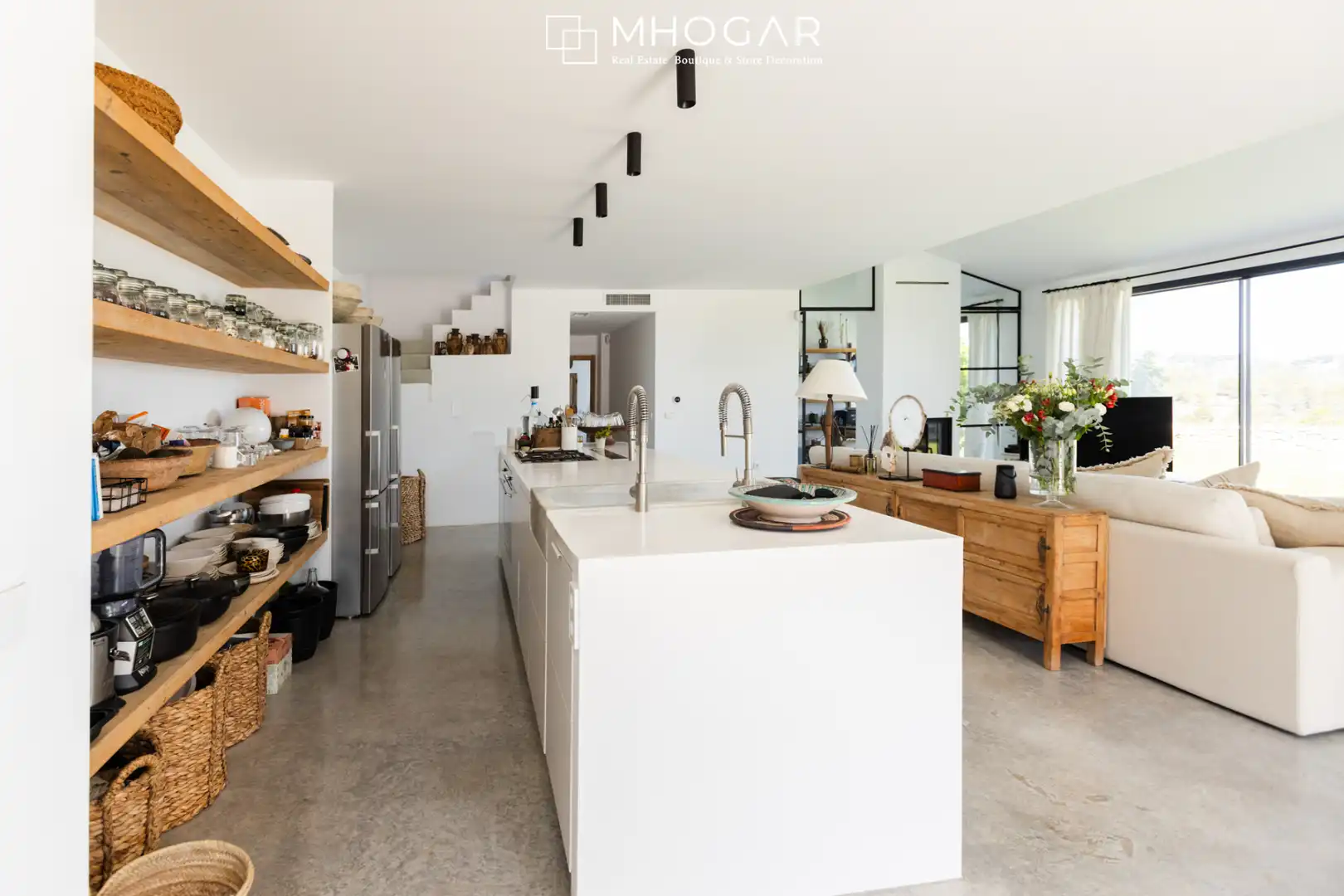 Cuina de Finca rústica de lloguer en Benissa amb Aire condicionat, Calefacció i Jardí privat