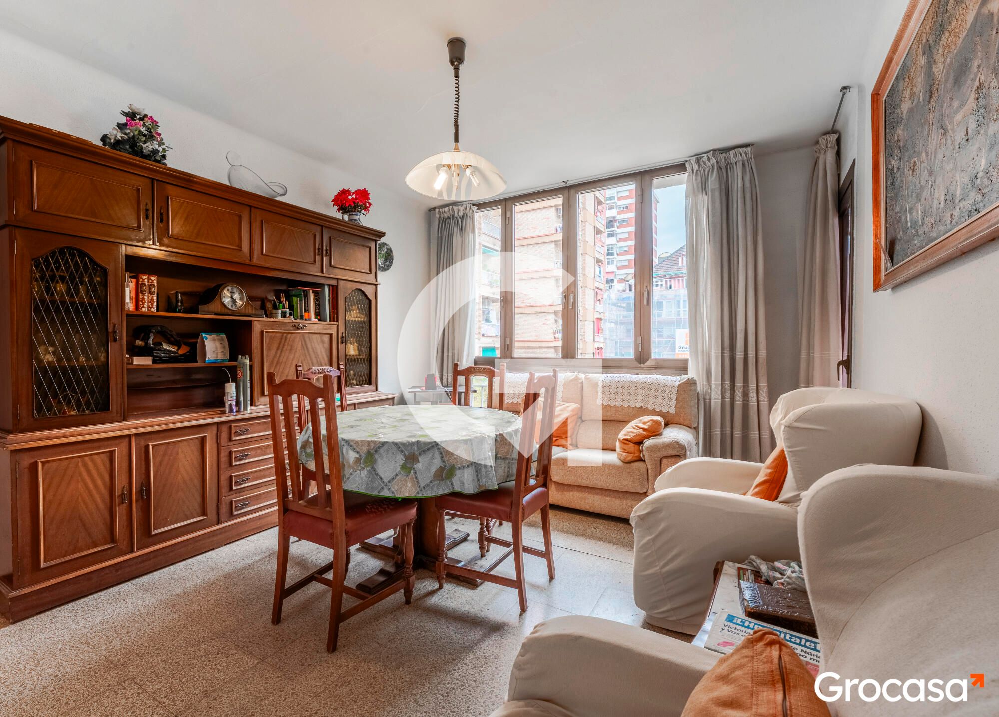 Exterior view of Flat for sale in  Barcelona Capital  with Air Conditioner, Heating and Furnished