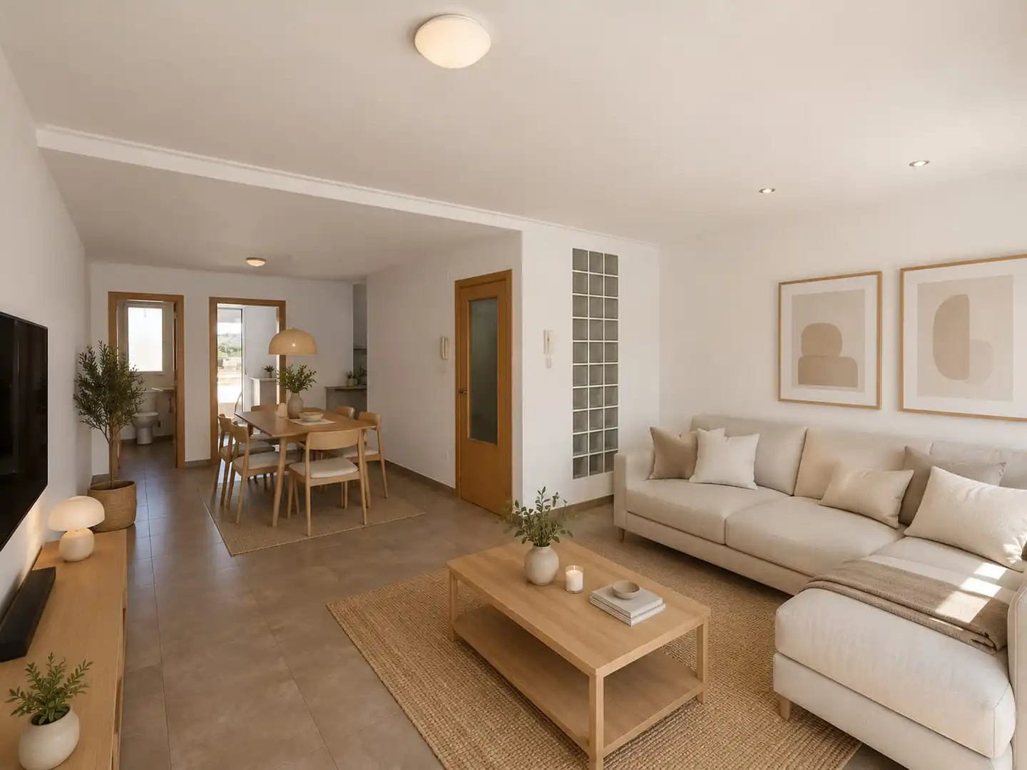 Sala d'estar de Casa adosada en venda en Llanera de Ranes amb Traster