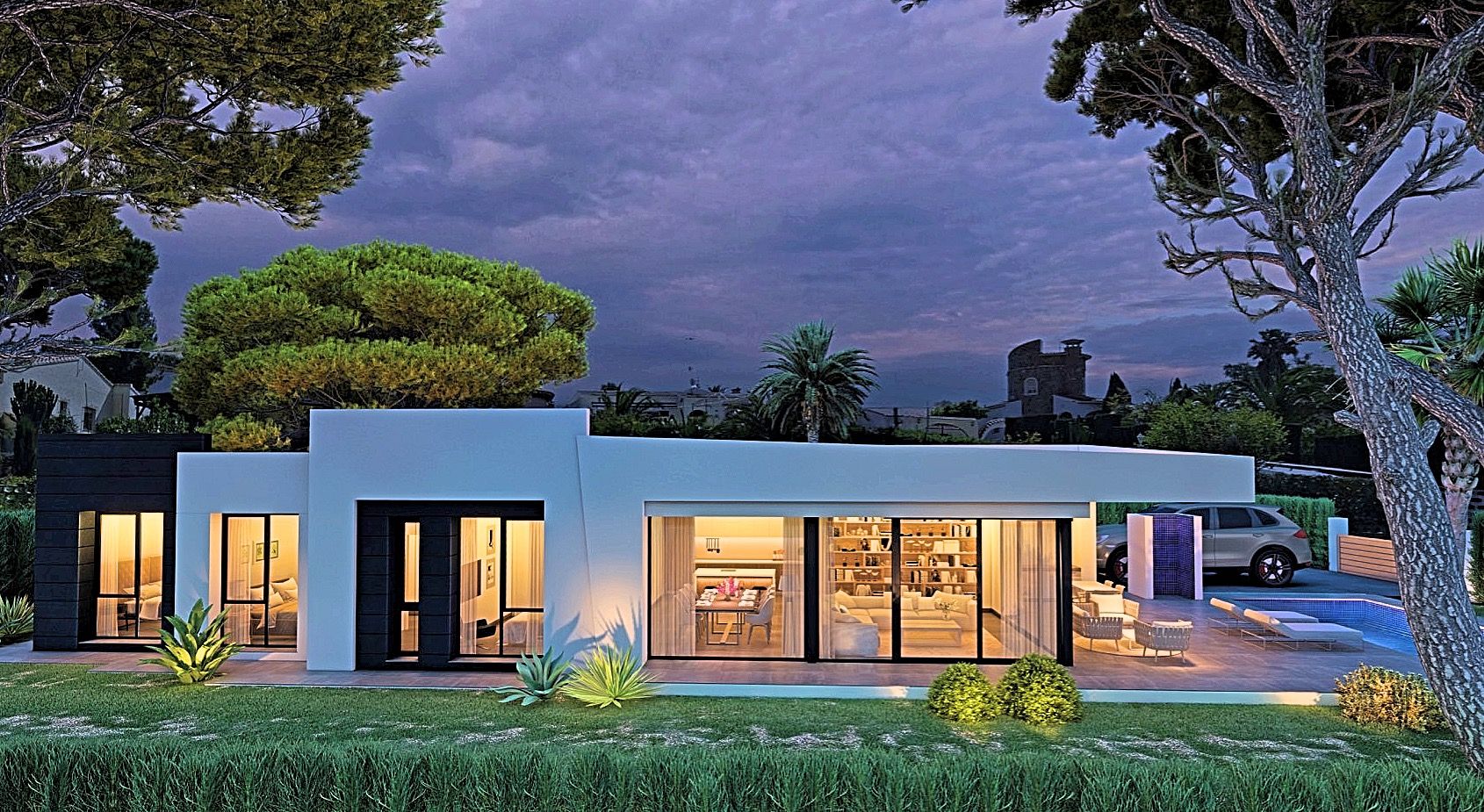 Exterior view of House or chalet for sale in Calpe / Calp  with Air Conditioner, Heating and Private garden