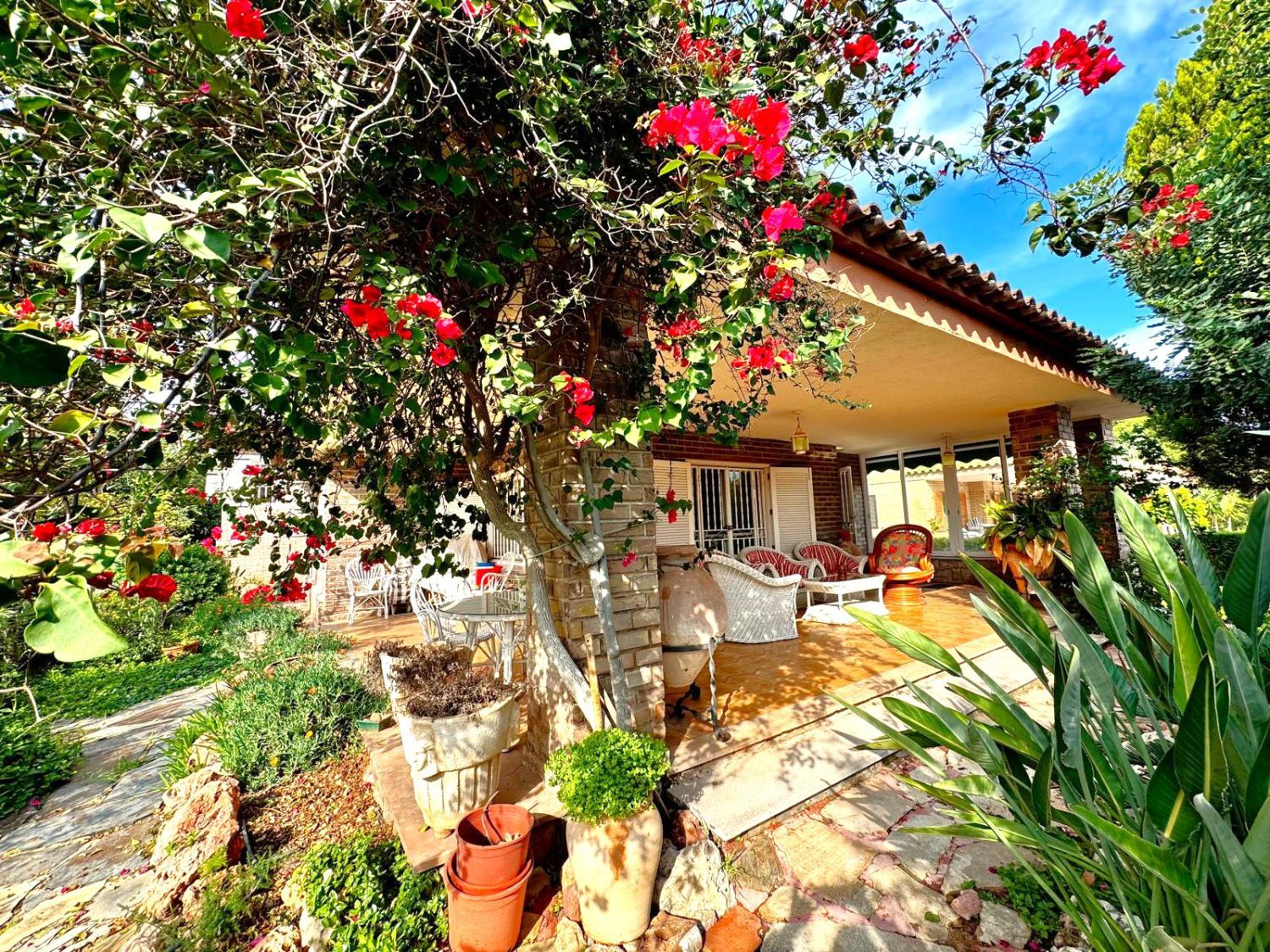 Garden of House or chalet for sale in Benicasim / Benicàssim  with Air Conditioner, Heating and Private garden