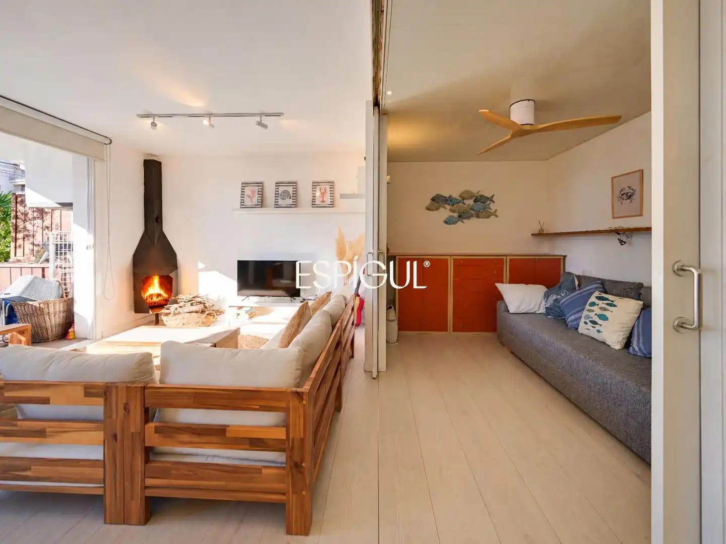Sala d'estar de Pis en venda en La Fosca - Cala Margarida