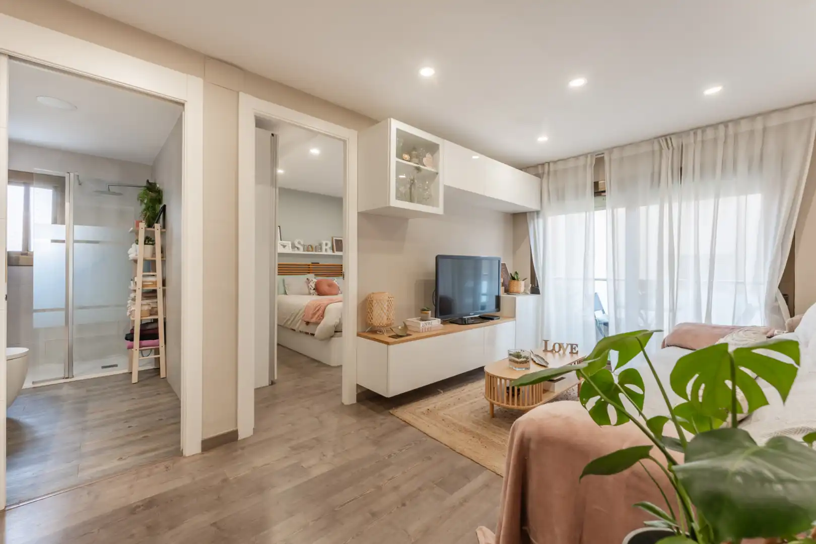 Sala d'estar de Pis en venda en Mollet del Vallès amb Aire condicionat, Parquet i Balcó