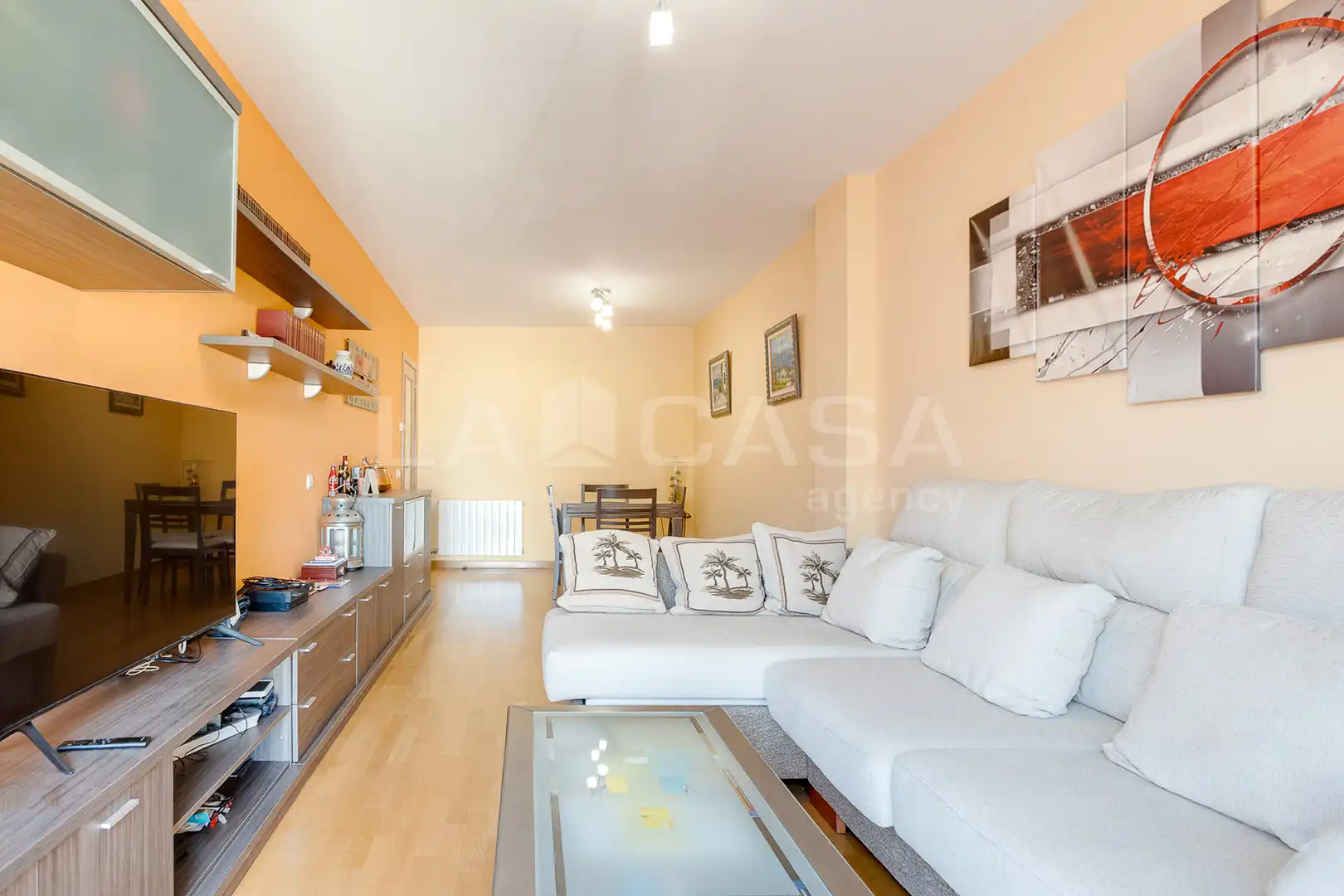 Sala de estar de Piso en venta en Santa Coloma de Gramenet con Calefacción, Terraza y Trastero