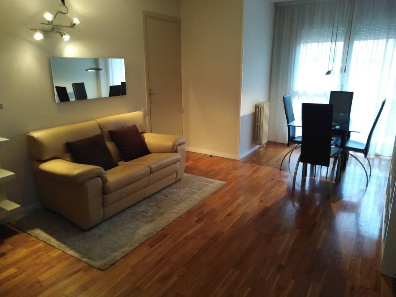 Living room of Flat to rent in Manresa  with Heating, Furnished and Balcony