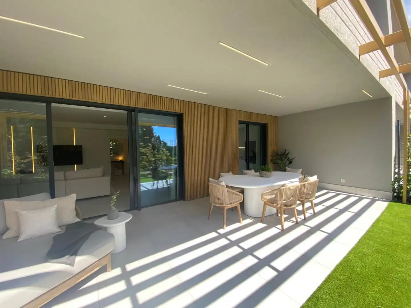 Terrassa de Casa o xalet en venda en Mijas amb Aire condicionat, Calefacció i Jardí privat