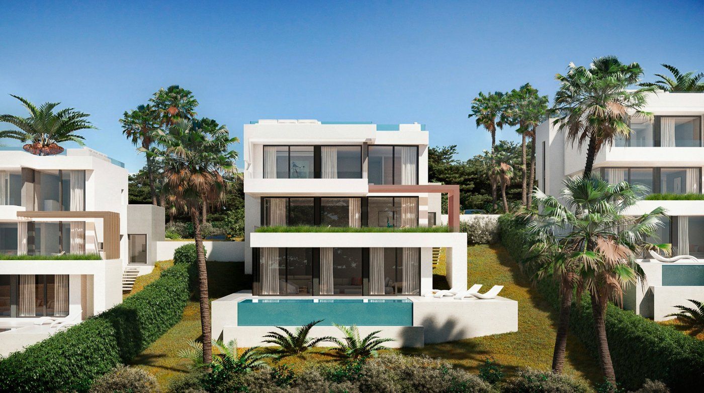 Vista exterior de Casa o xalet en venda en Mijas amb Aire condicionat, Calefacció i Jardí privat