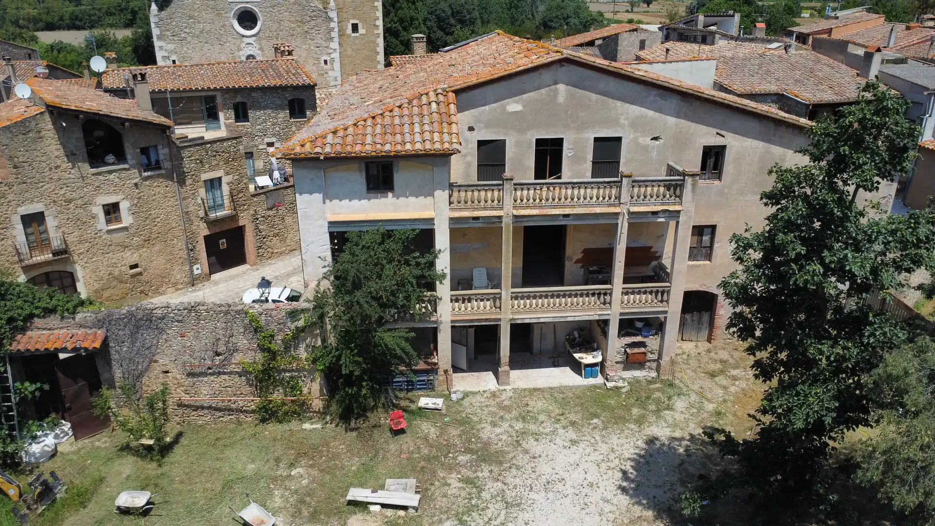 Exterior view of Country homes for sale in Flaçà  with Private garden, Terrace and Alarm