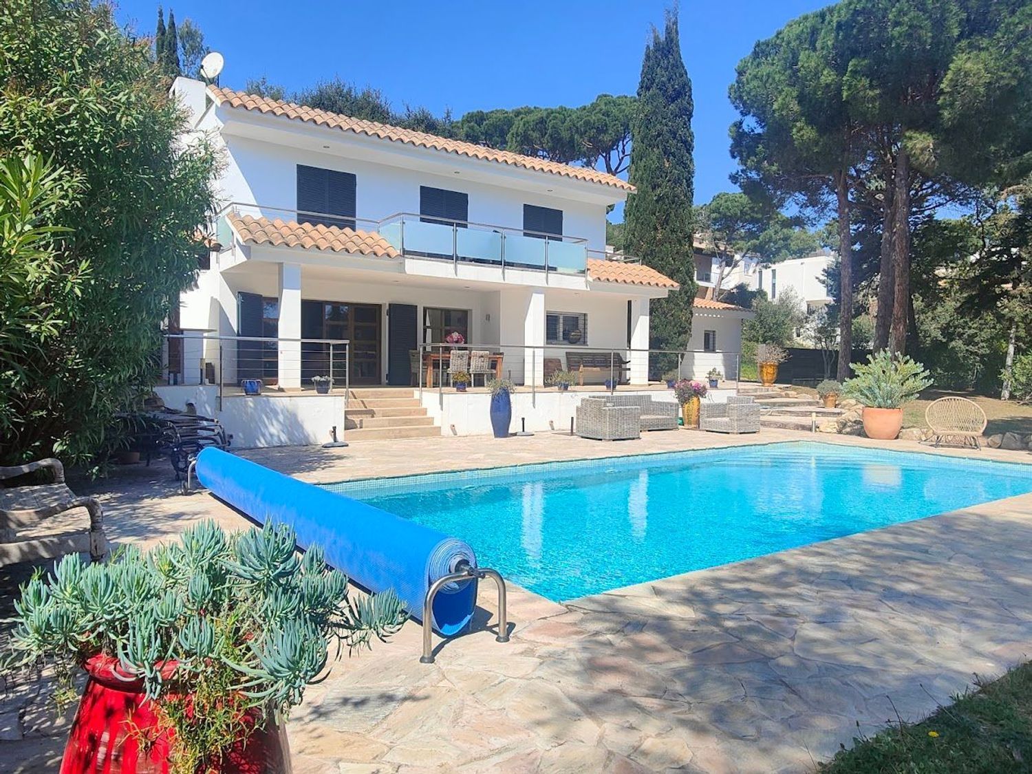 Exterior view of House or chalet for sale in Calonge i Sant Antoni  with Air Conditioner, Private garden and Terrace