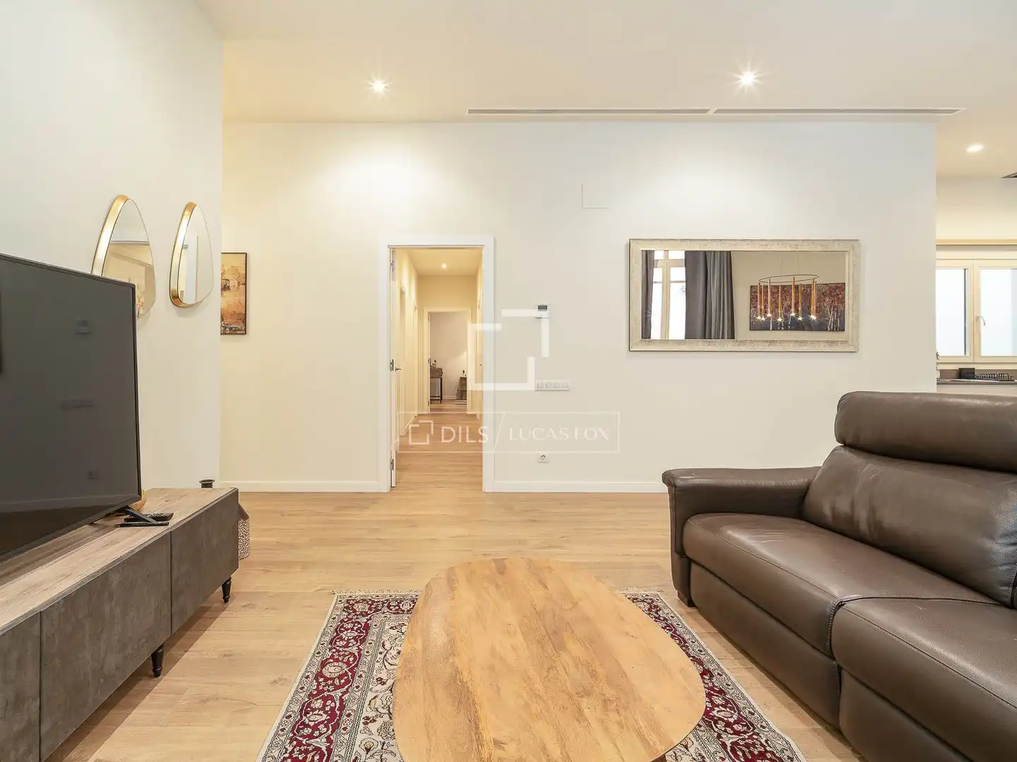 Sala de estar de Piso en venta en Barcelona con Aire acondicionado, Calefacción y Parquet