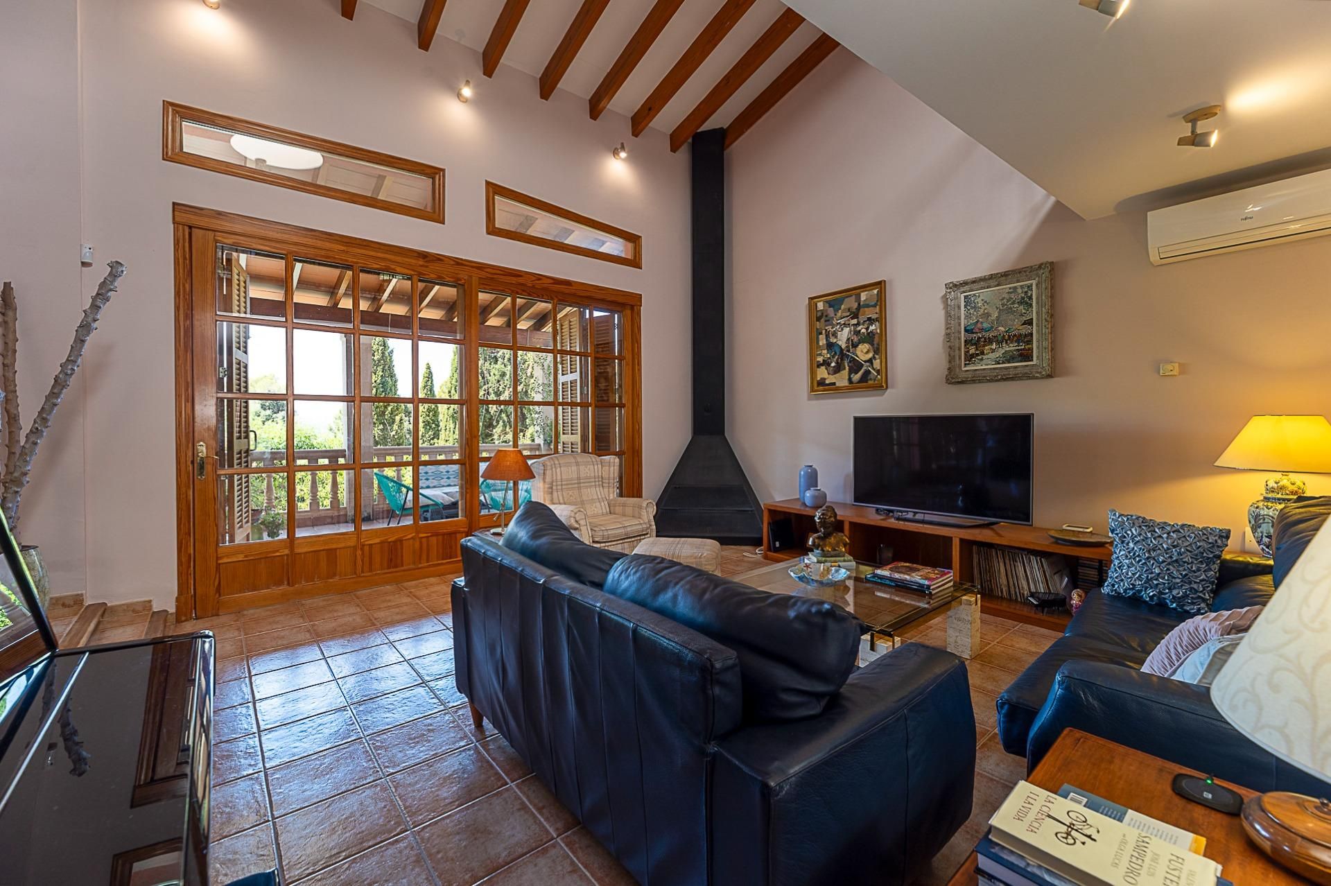 Living room of House or chalet for sale in Bunyola  with Air Conditioner, Heating and Private garden