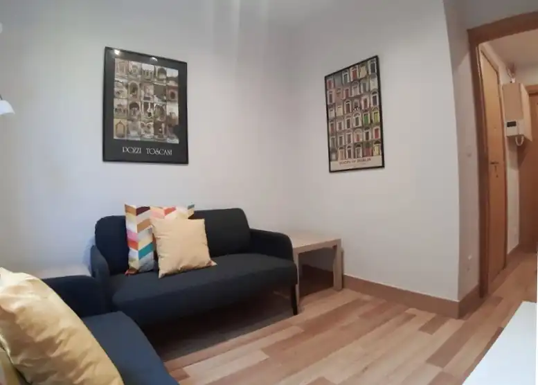 Sala de estar de Piso de alquiler en Bilbao  con Calefacción, Parquet y Amueblado