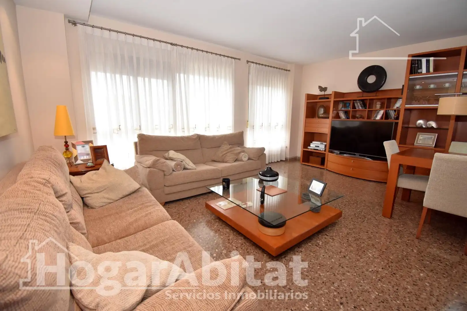 Sala de estar de Ático en venta en Beniparrell con Aire acondicionado, Calefacción y Terraza