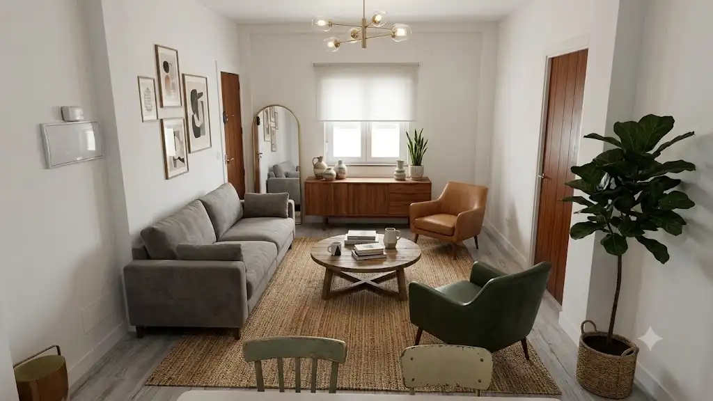 Sala de estar de Piso en venta en Málaga con Terraza