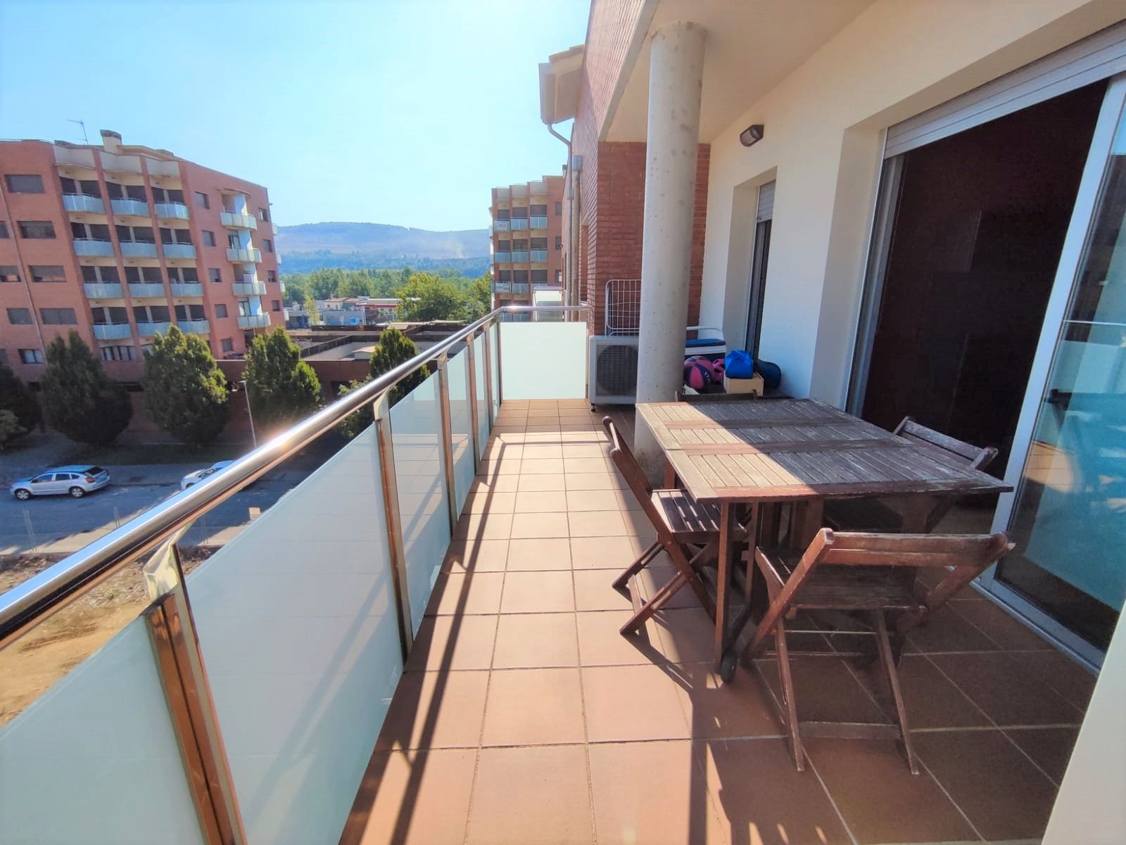 Terrace of Flat for sale in Sarrià de Ter  with Air Conditioner, Heating and Parquet flooring