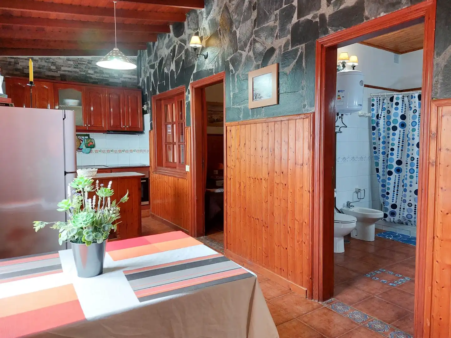 Cocina de Finca rústica en venta en Hermigua con Jardín privado, Terraza y Amueblado