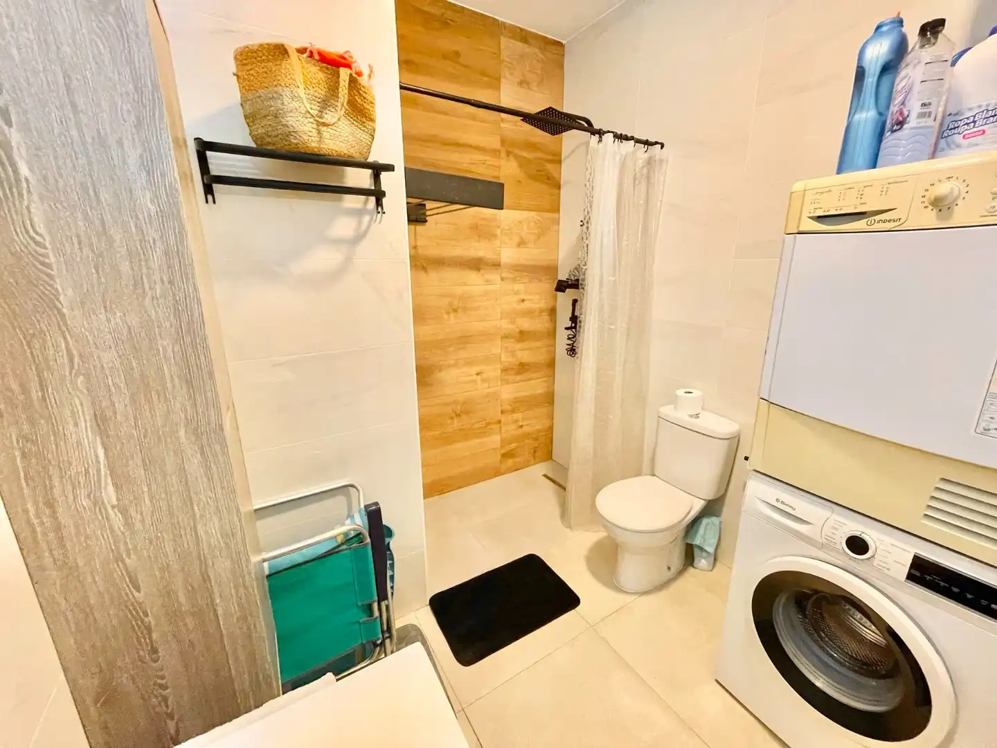 Badezimmer von Wohnung zur Miete in Pilar de la Horadada mit Klimaanlage, Möbliert und Waschmaschine