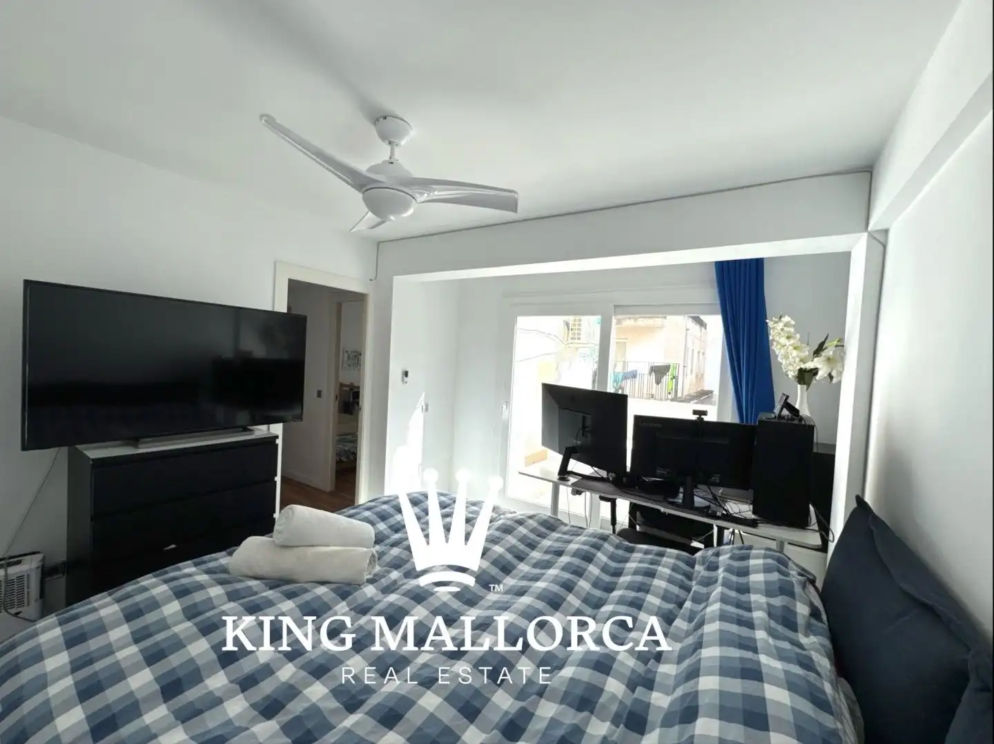 Dormitori de Apartament en venda en  Palma de Mallorca amb Aire condicionat, Calefacció i Terrassa