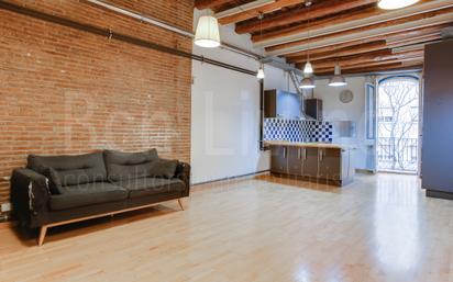 Sala d'estar de Loft en venda en  Barcelona Capital amb Aire condicionat, Calefacció i Parquet