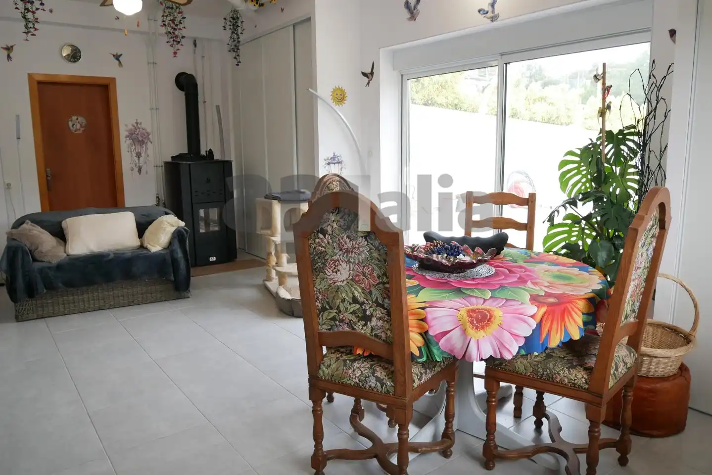 Wohnzimmer von Haus oder Chalet zum Verkauf in Maçanet de la Selva mit Klimaanlage, Heizung und Privatgarten