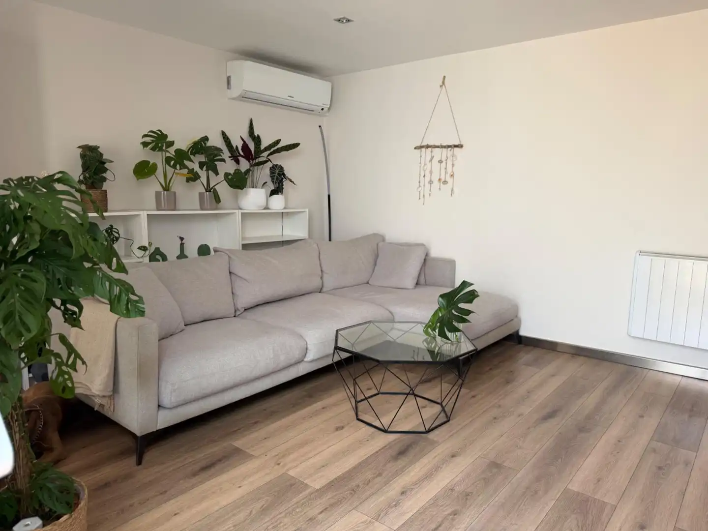 Wohnzimmer von Dachboden zum Verkauf in Mataró mit Klimaanlage, Heizung und Parkett