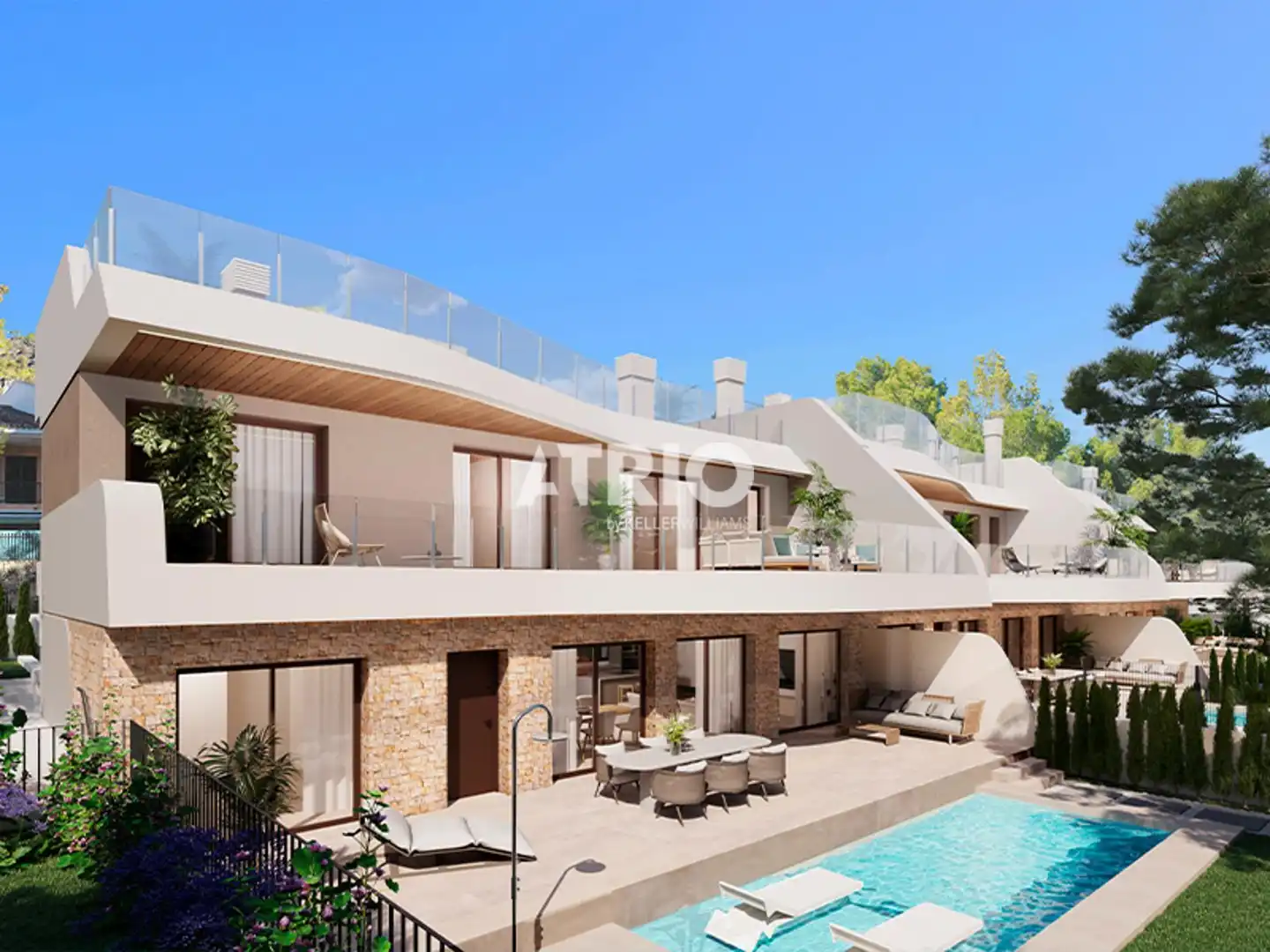 Schlafzimmer von Einfamilien-Reihenhaus zum Verkauf in Calvià mit Klimaanlage, Privatgarten und Terrasse