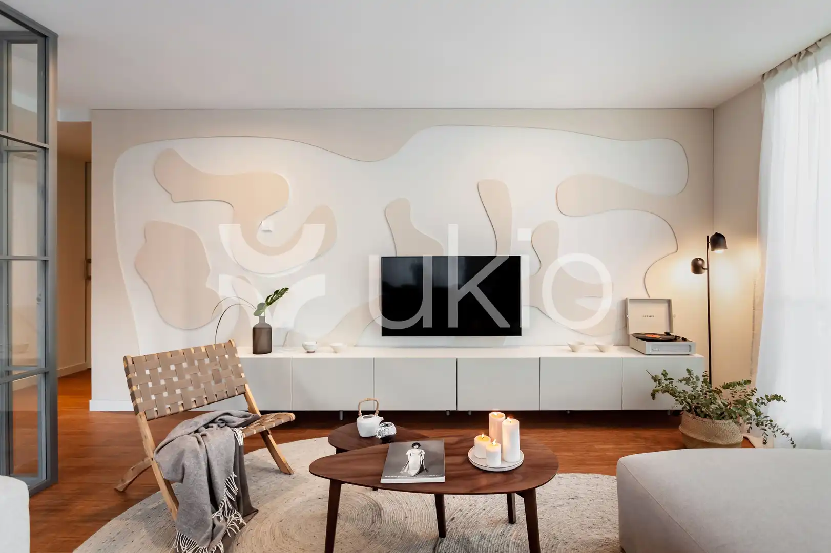 Sala de estar de Apartamento de alquiler en Madrid con Calefacción, Terraza y Amueblado
