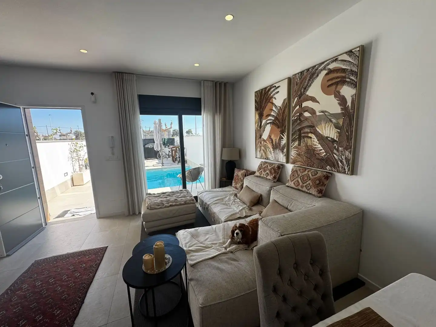 Sala d'estar de Dúplex en venda en San Pedro del Pinatar amb Aire condicionat, Calefacció i Jardí privat