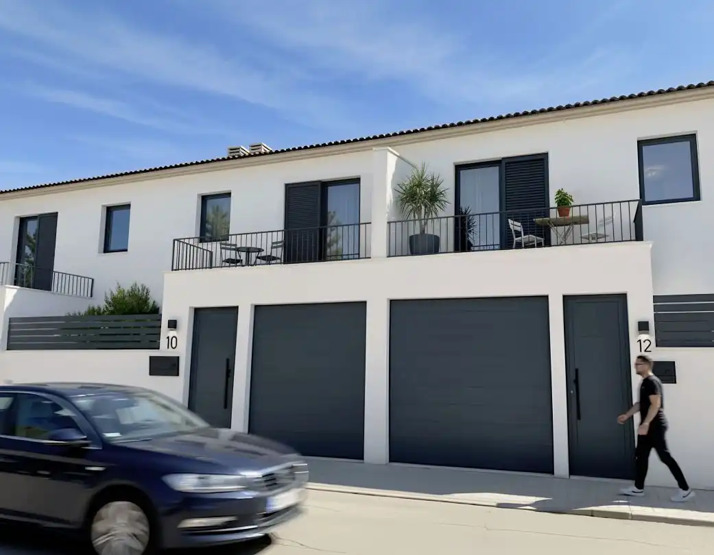Vista exterior de Casa adosada en venta en Mascaraque con Aire acondicionado, Calefacción y Jardín privado
