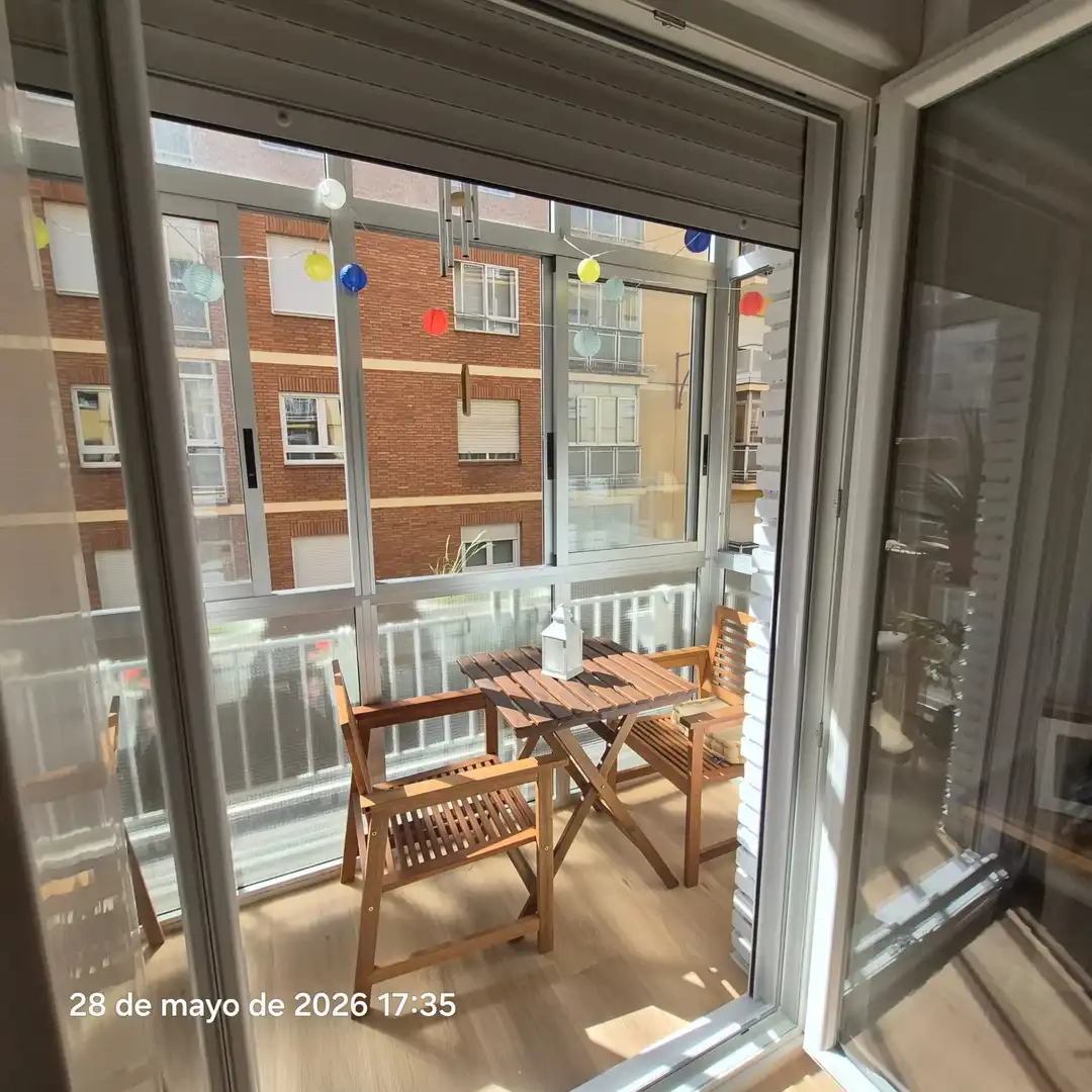 Terrasse von Wohnung zum Verkauf in León Capital  mit Heizung, Parkett und Terrasse