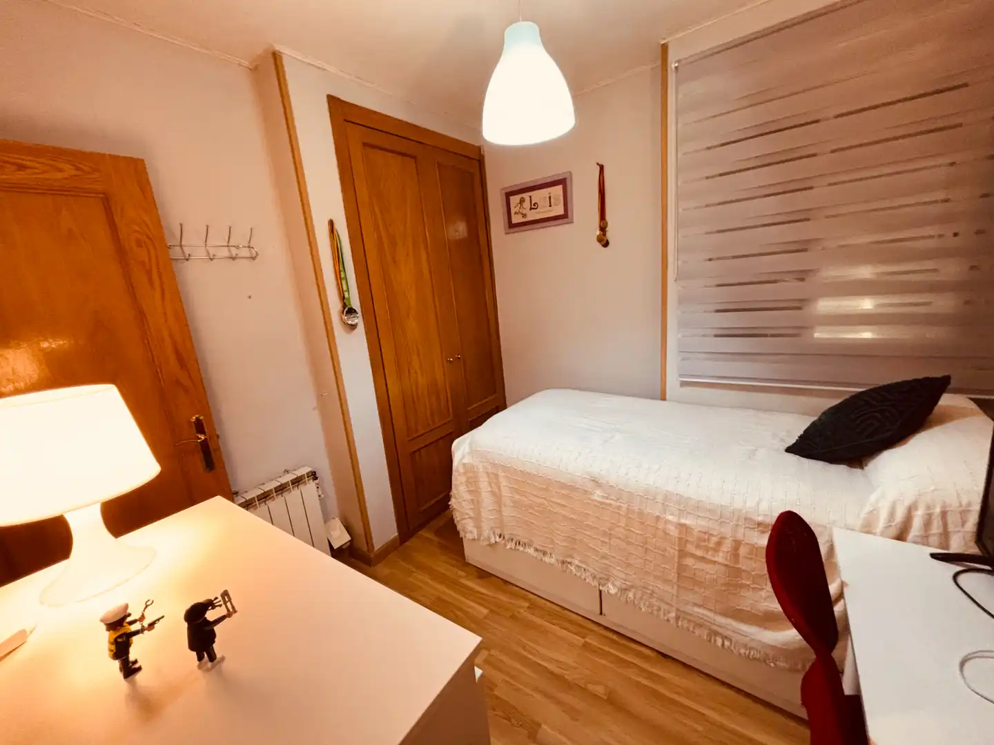 Bedroom of Flat for rent in Getafe  with Air Conditioner, Parquet flooring and Washing machine