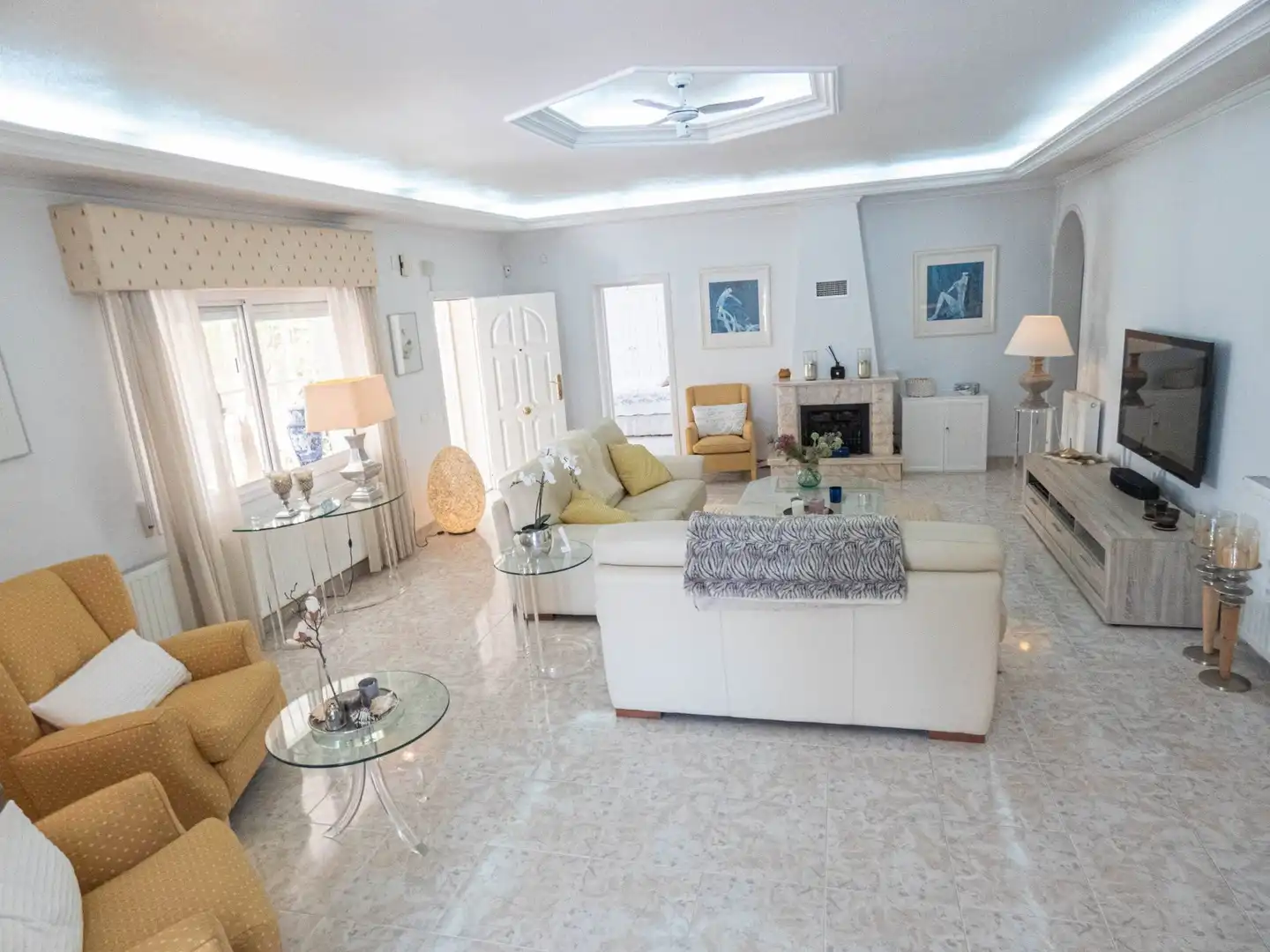 Sala de estar de Casa o chalet en venta en Rojales con Jardín privado, Terraza y Piscina