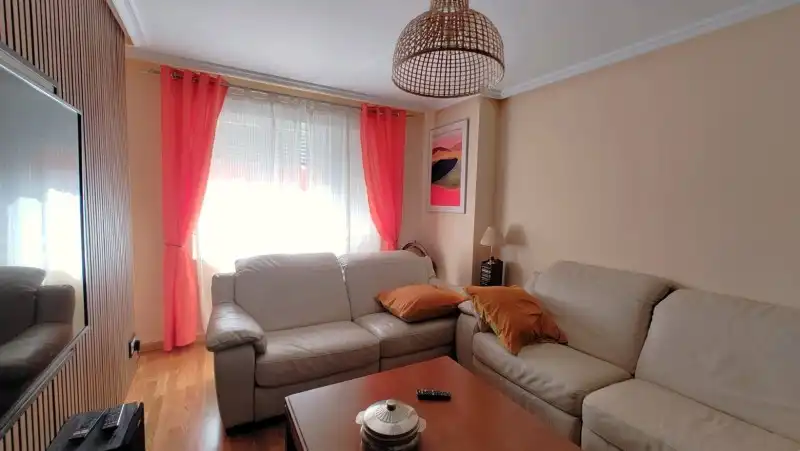 Wohnzimmer von Wohnung zum Verkauf in San Andrés del Rabanedo mit Heizung, Privatgarten und Parkett