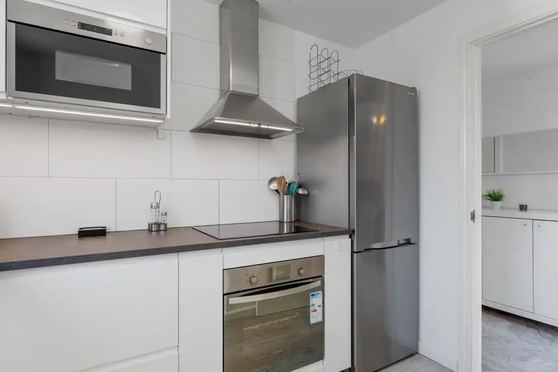 Cocina de Apartamento en venta en Marbella con Aire acondicionado, Trastero y Piscina comunitaria