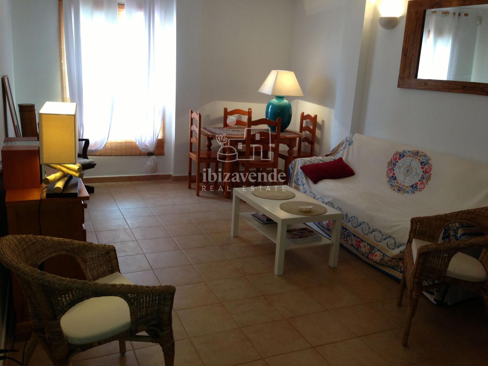 Living room of Flat for sale in Santa Eulària des Riu  with Air Conditioner, Heating and Swimming Pool