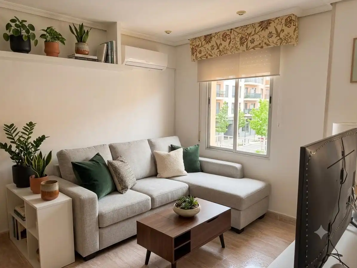 Sala d'estar de Pis en venda en Sevilla amb Aire condicionat, Calefacció i Terrassa