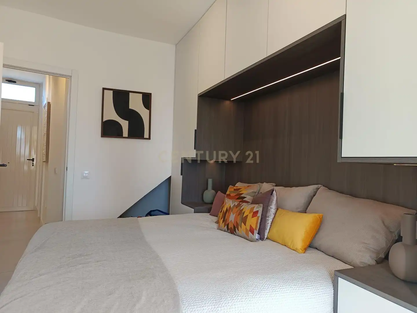 Schlafzimmer von Maisonette zum Verkauf in Calpe / Calp mit Klimaanlage, Waschmaschine und Balkon