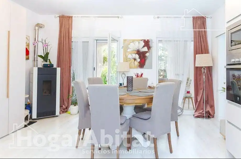 Dining room of Detached homes for sale in Pedreguer  with Air Conditioner, Heating and Private garden