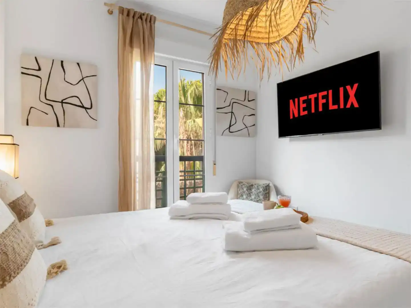 Sala d'estar de Pis de lloguer en Marbella amb Aire condicionat i Piscina