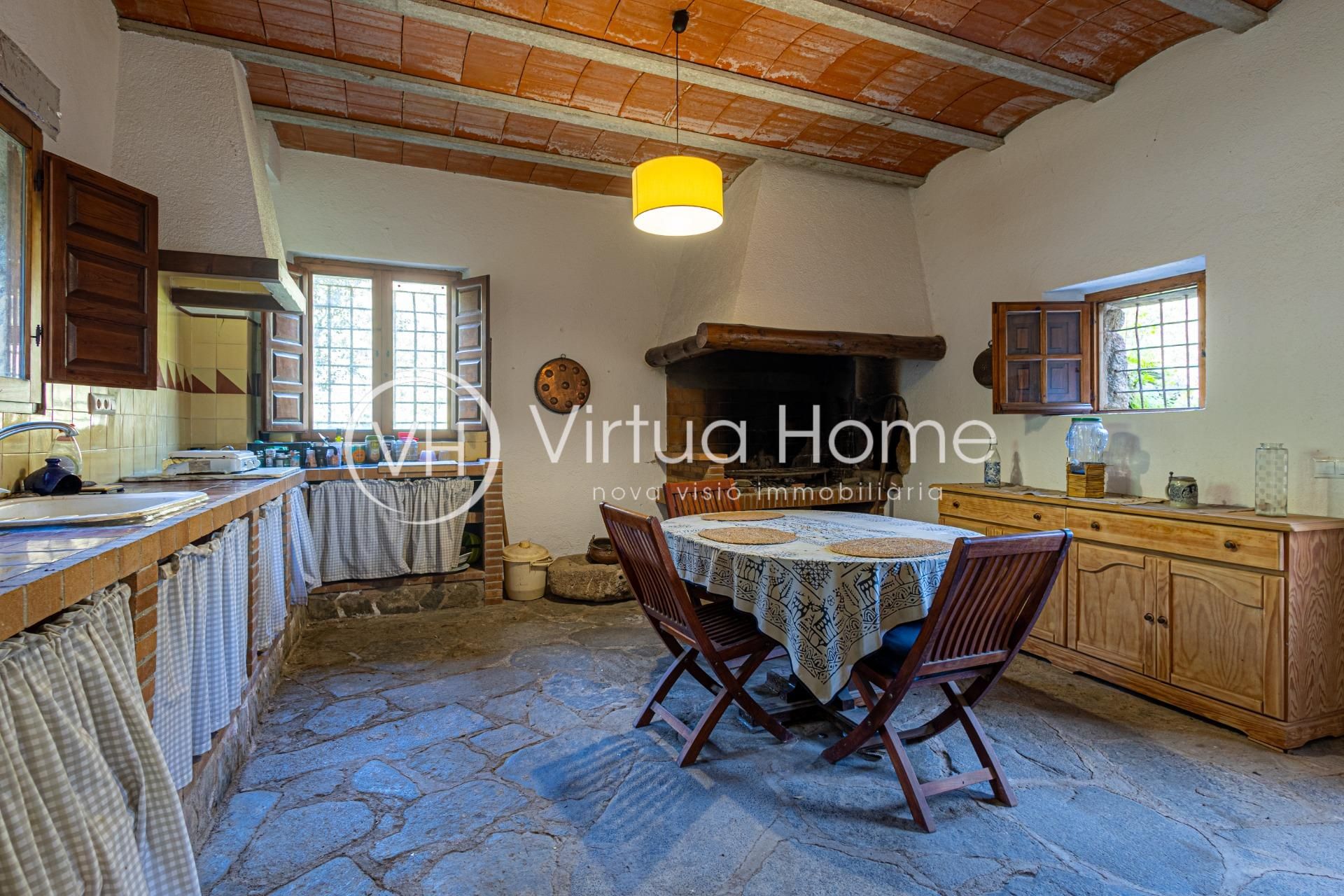Kitchen of Country house for sale in Santa Susanna  with Heating and Alarm