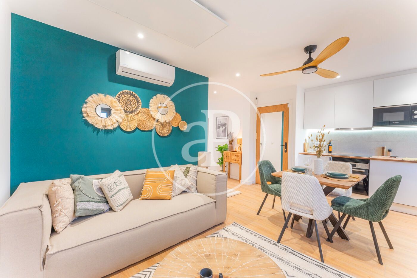 Sala d'estar de Pis en venda en  Palma de Mallorca amb Aire condicionat, Calefacció i Moblat
