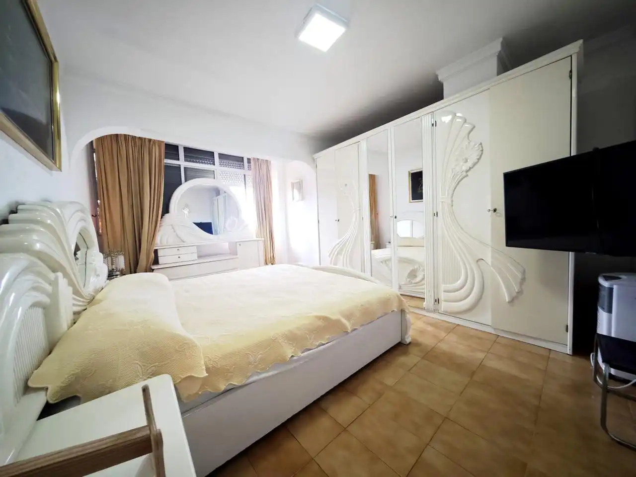 Schlafzimmer von Wohnung zur Miete in San Bartolomé de Tirajana mit Klimaanlage, Terrasse und Möbliert