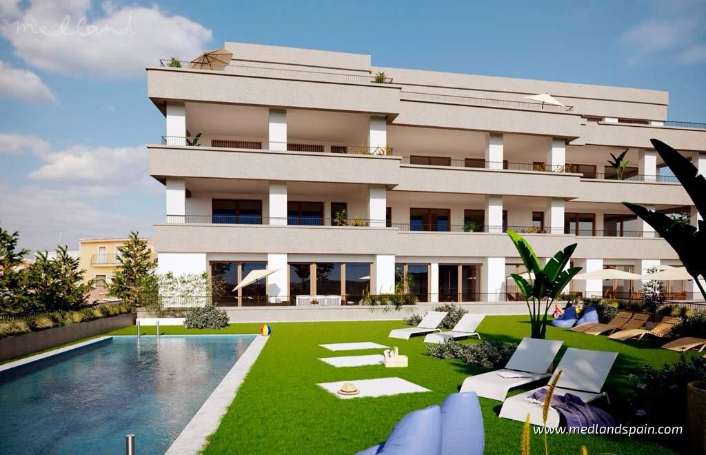 Vista exterior de Apartament en venda en Hondón de las Nieves / El Fondó de les Neus amb Terrassa, Traster i Piscina comunitària