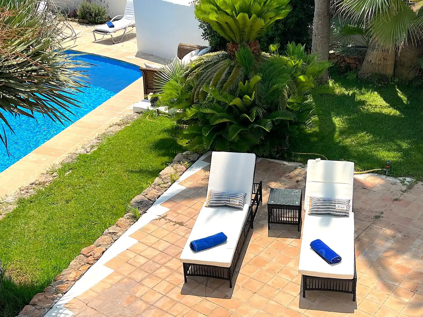 Garden of Houses for sale in Sant Antoni de Portmany  with Air Conditioner, Heating and Private garden