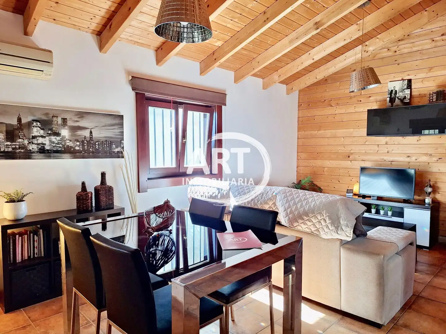 Sala d'estar de Casa o xalet en venda en Bétera amb Aire condicionat, Jardí privat i Terrassa