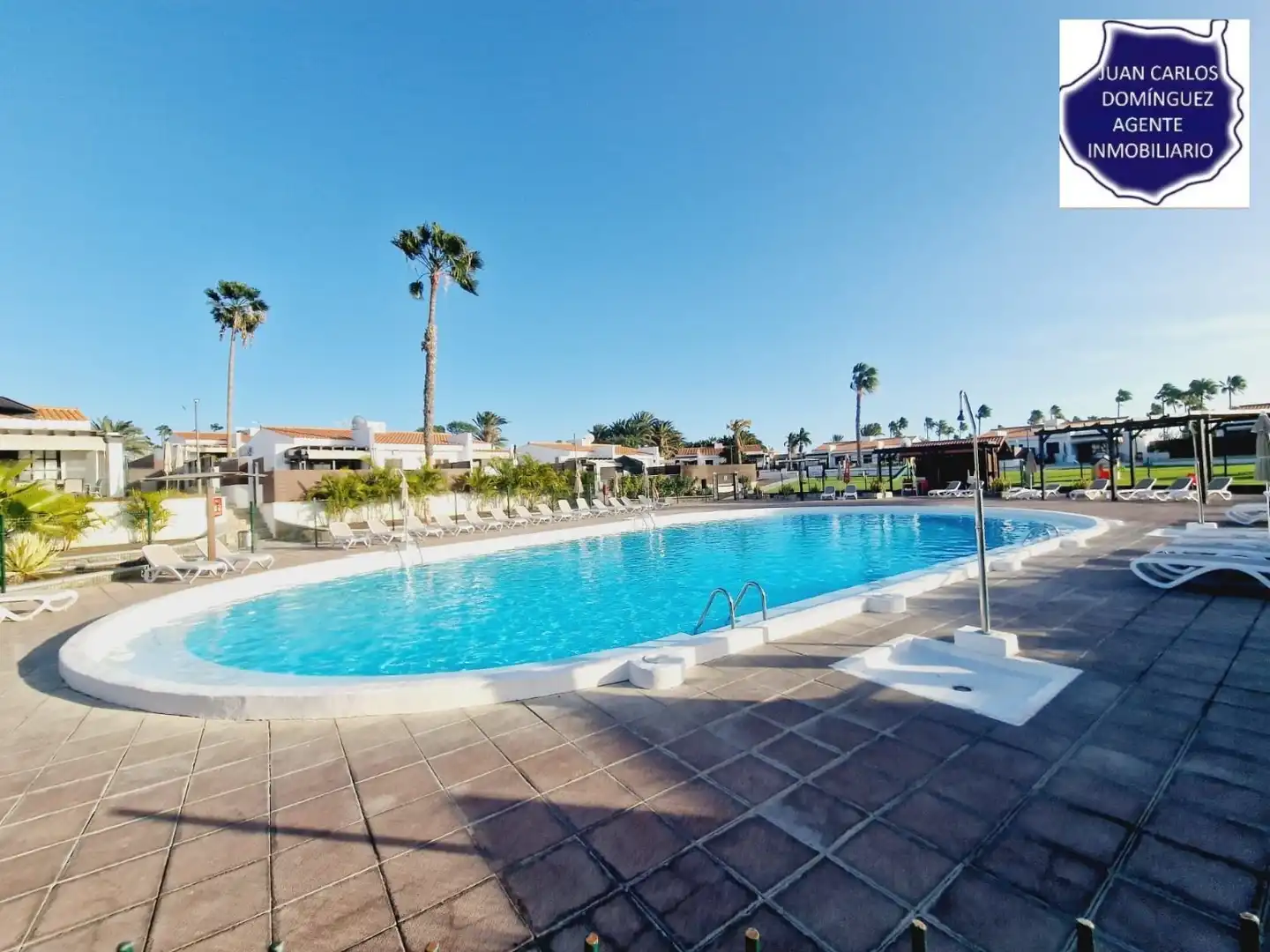 Schwimmbecken von Haus oder Chalet zur Miete in San Bartolomé de Tirajana mit Privatgarten, Terrasse und Möbliert