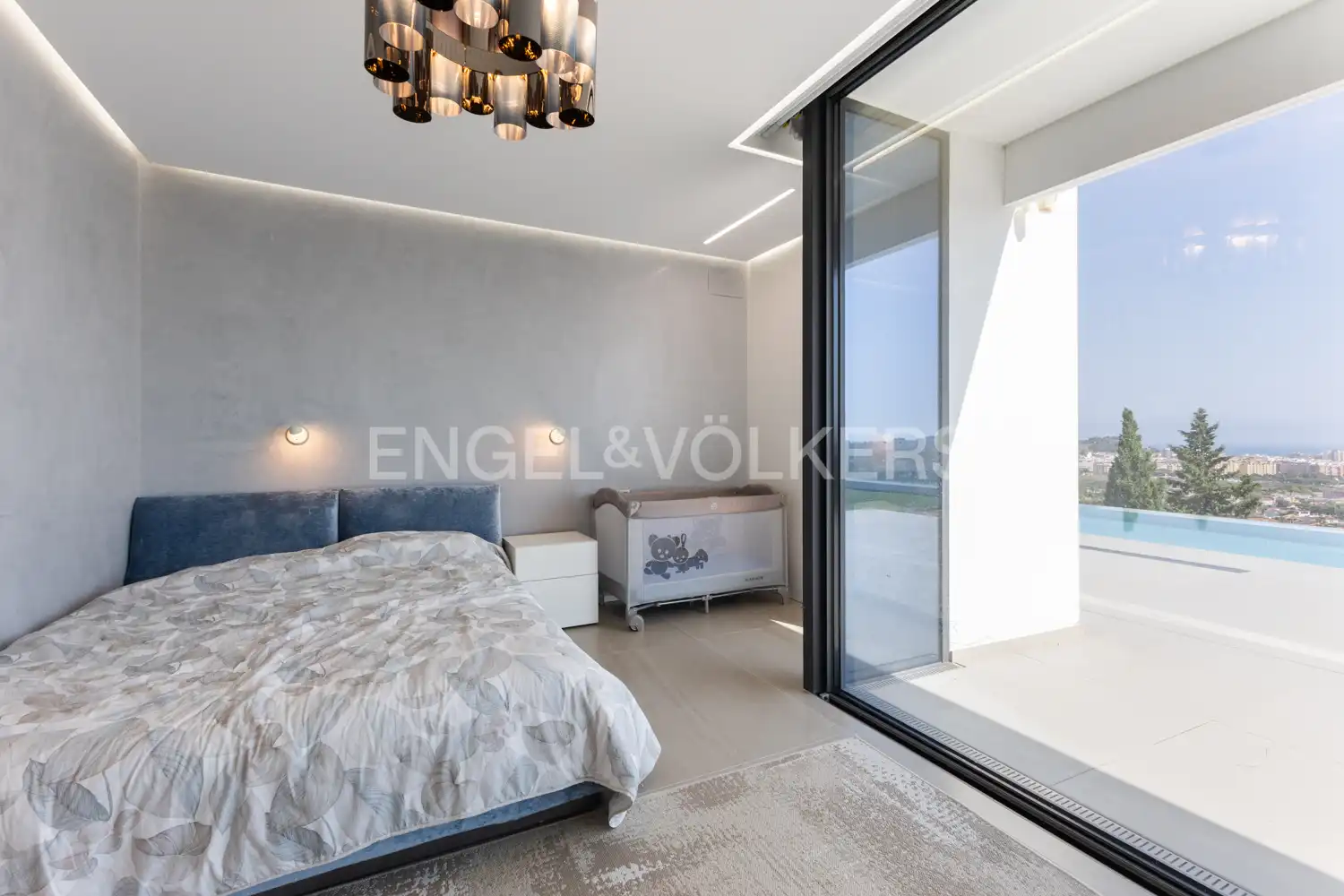 Schlafzimmer von Haus oder Chalet zur Miete in Dénia mit Klimaanlage, Heizung und Privatgarten