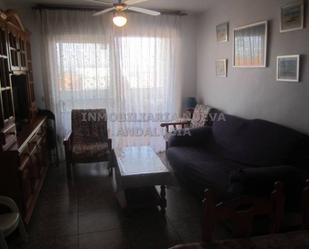 Living room of Flat to rent in  Almería Capital  with Heating, Terrace and Furnished